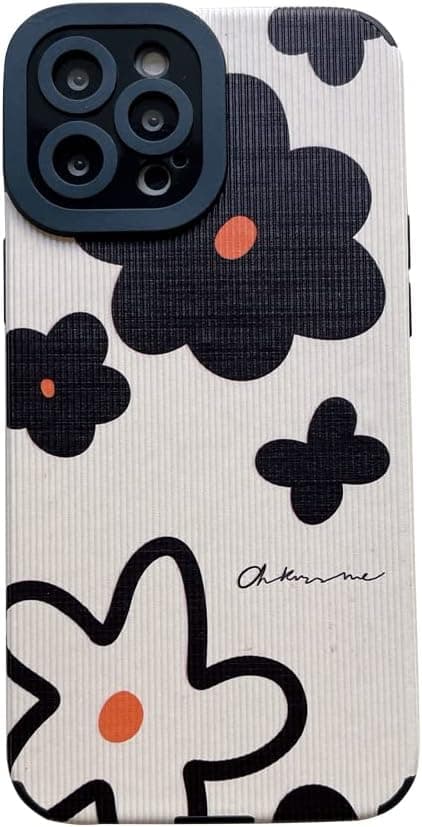 Mode Söt Blommig Målad Telefonfodral Kompatibel med iPhone 12