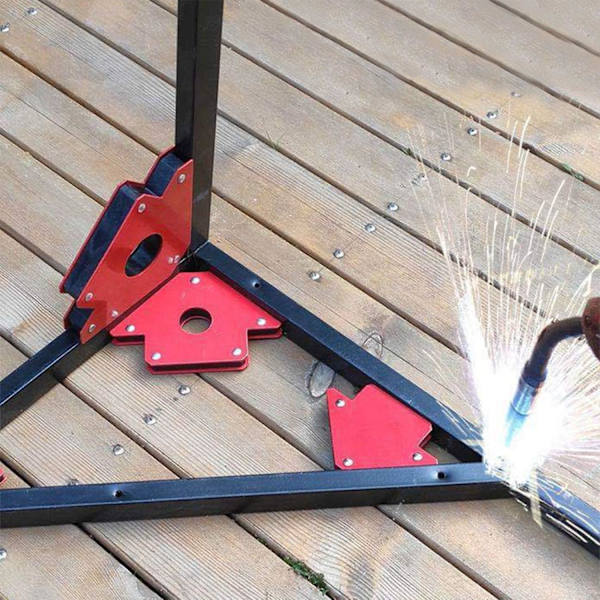Tehokas magneettinen hitsausasennin sähköhitsaukseen, magneettinen apupidike, suorakulmainen magneetti, monikulmainen viistemagneetti