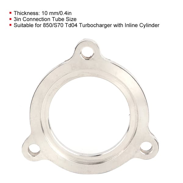 850 S70 Td04 Turbolader 3in Udledning Downpipe Rør Flange Inline Cylinder