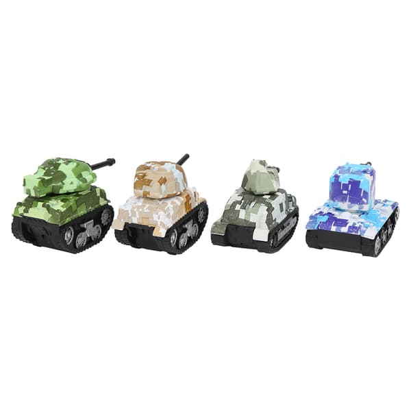4 kpl Alloy Camouflage Tank Pull Back Lelumalli Simulaatiolahja