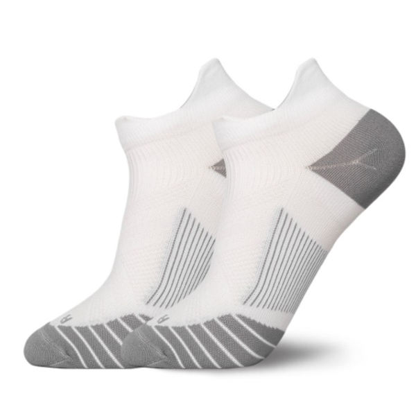 200N Any Terry Socks Korta maratonlöparstrumpor för män och kvinnor Slitstarka snabbtorkande löpsportstrumpor (Vit M),