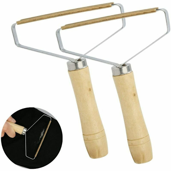 2-pack manuell hårborttagningsborste, anti-pilling rakapparat, manuell husdjurshårmatta plysch hårborttagningsmaskin