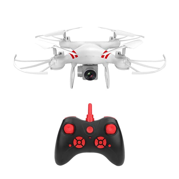 4K HD WIFI Realtidsöverföring RC Drönare Quadcopter Vit