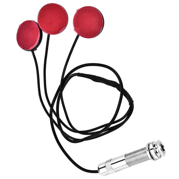 Självhäftande Piezo Transducer Mikrofon Pickup Endpin Jack Gitarr Ukulele Violin