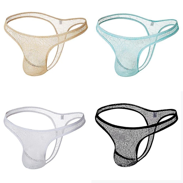 4Pack Miesten Jockstrap Thongs G-Strings Alusvaatteet S