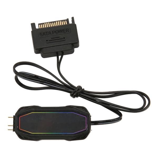 ARGB PC-blæsercontroller 5V 3Pin SATA-strøm Auto hastighed lysstyrke Mini