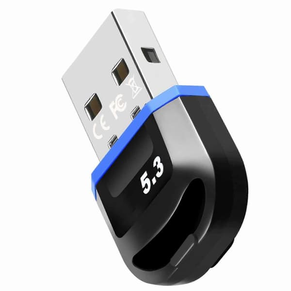 Bluetooth USB-adapter 5.3-dongle for rask dataoverføring, driverfri, PC-kompatibel