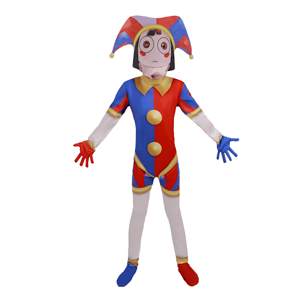 Magisk digital sirkus cos tight jumpsuit sceneopptreden kostyme Halloween Pamni 120