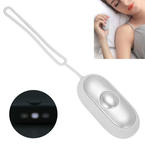 USB Opladning Microcurrent Søvnhjælp Enhed Angstlindring Stresslindring Søvn Instrument Sølv