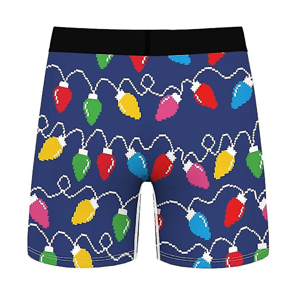Jouluiset Bokserit Shortsit Alushousut Miesten Joustavat Alushousut B XL