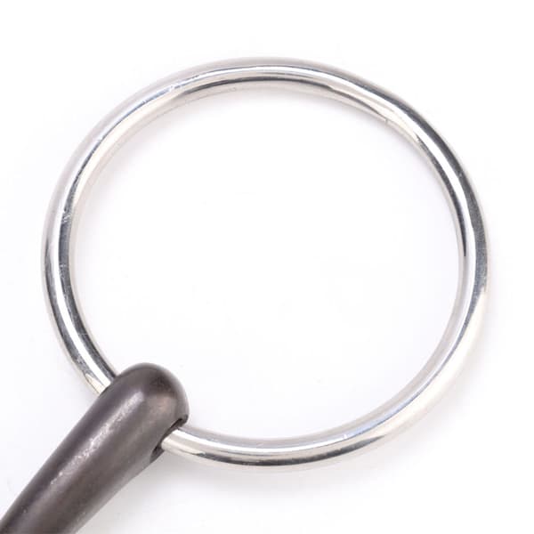Rustfritt stål elliptisk kobberlenke hestebitt 115mm