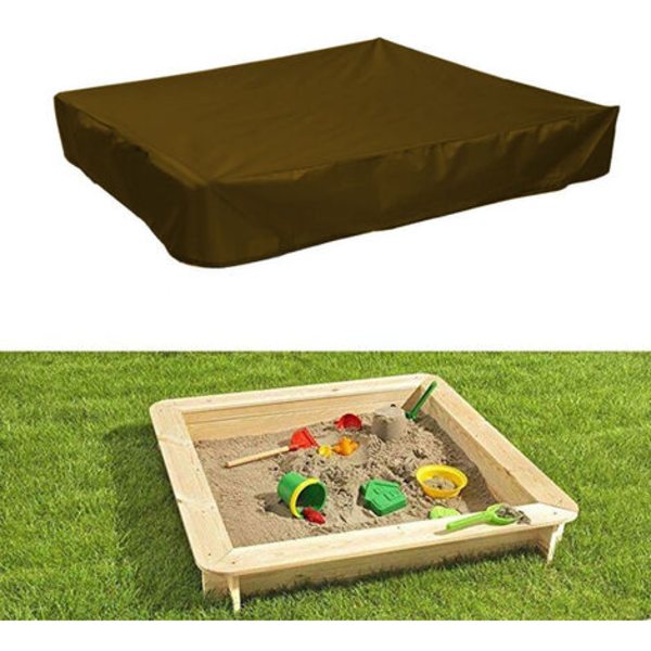 Hage regntrekk - Firkantet solskjerming - Sandsikkert trekk (Brun) 120*120*20cm