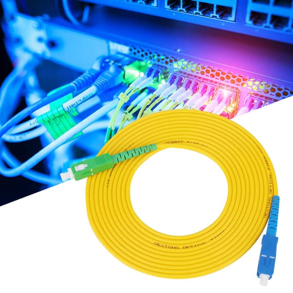 2 st 5m SC APC UPC Enkelläges Fiber Optisk Patchkabel