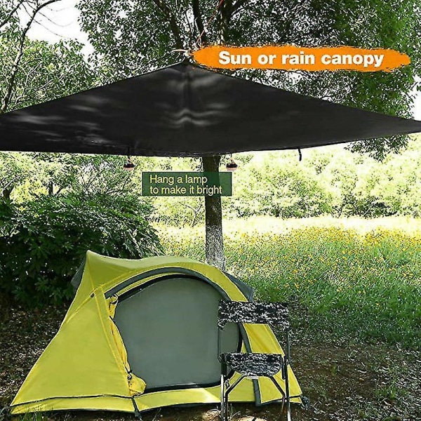 360x290 cm vandtæt presenning telt skygge Camping baldakin (grøn)