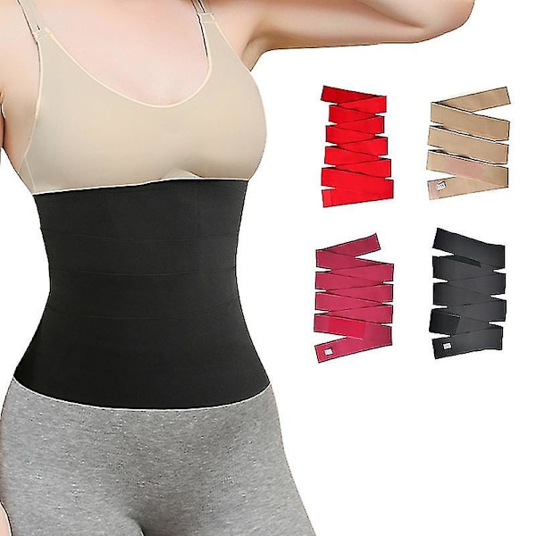 4m taljetræner til kvinder Snatch Bandage Tummy Sweat Wrap Red