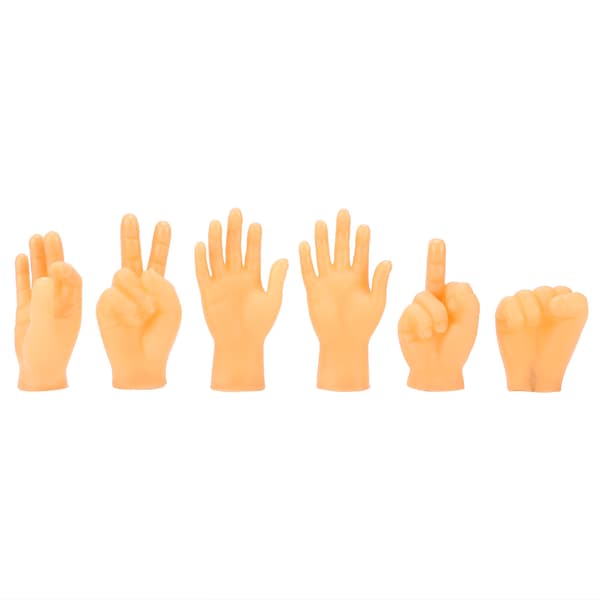 6 Delar Små Händer Mjuka Multi Form Små Handmodeller Fingervantar Kattmassageleksak