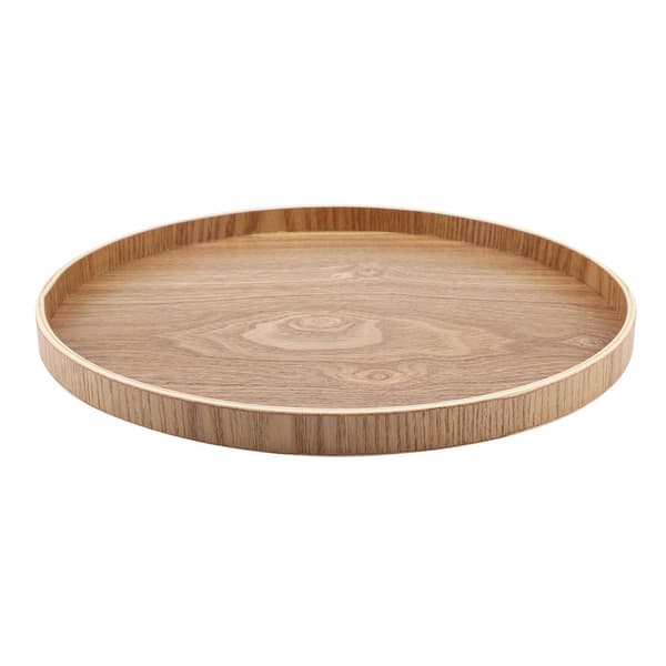 Elegant Trä Serveringsbricka Teservis Heminredning