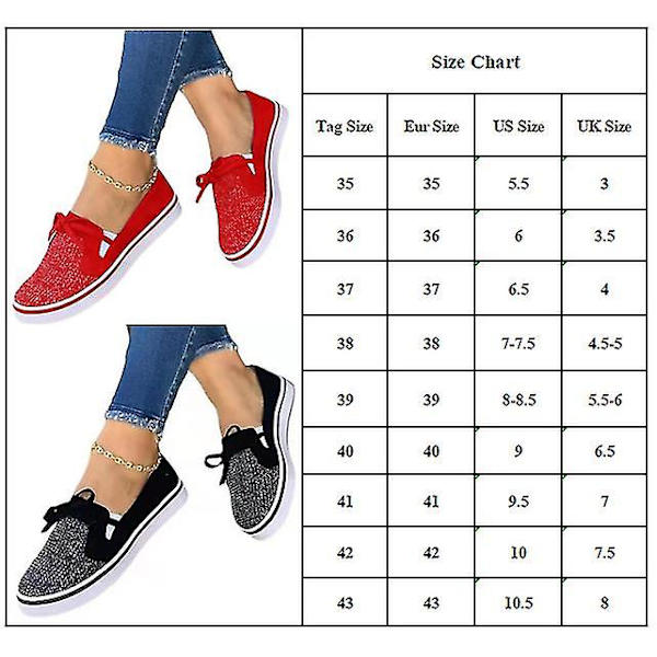 Kvinnor Solid Bowknot Rund Toe Slip On Flats Loafer Skor Red 37
