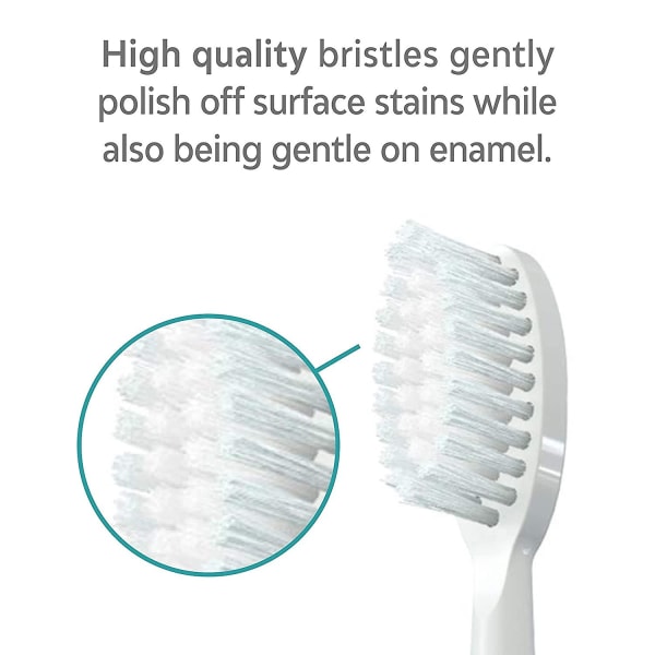 Ren Sonic elektrisk tandbørste udskiftningshoved 3 pakke hvid