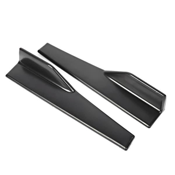 2 stk. Universal Bil Sideskørt Rocker Splitter Winglet Diffuser Kulfibertekstur