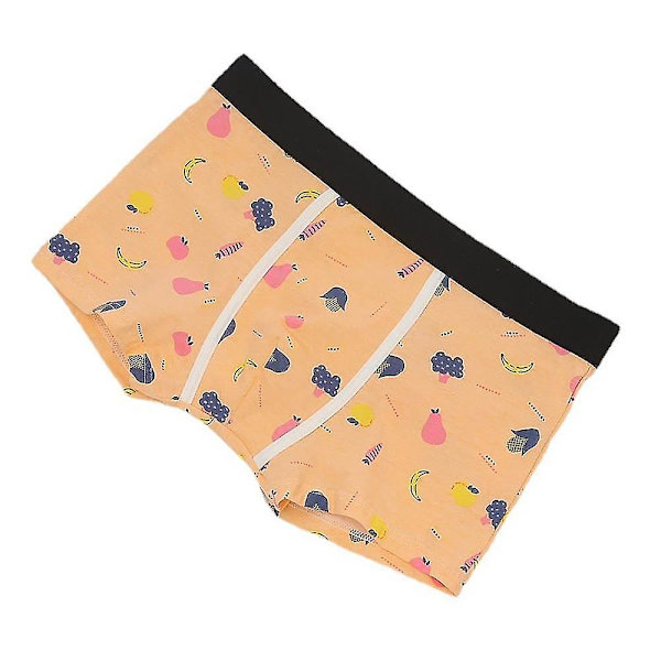 Miesten Puuvilla Boxer Alusvaatteet Arkut Alushousut Orange 3XL
