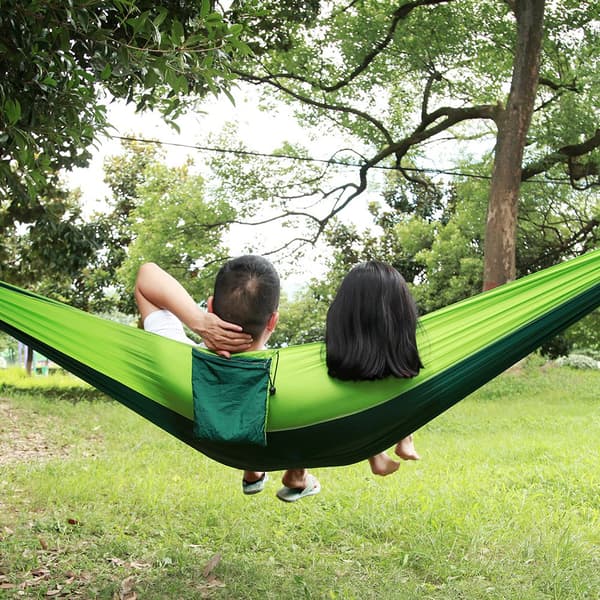 Utomhus Elastisk Lätt Trädhängande Sänggung Sovresa Camping Picknick Hängmatta