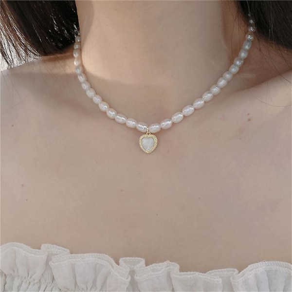Halsband Irregular Pearl Fashion Smycken B1658 A209