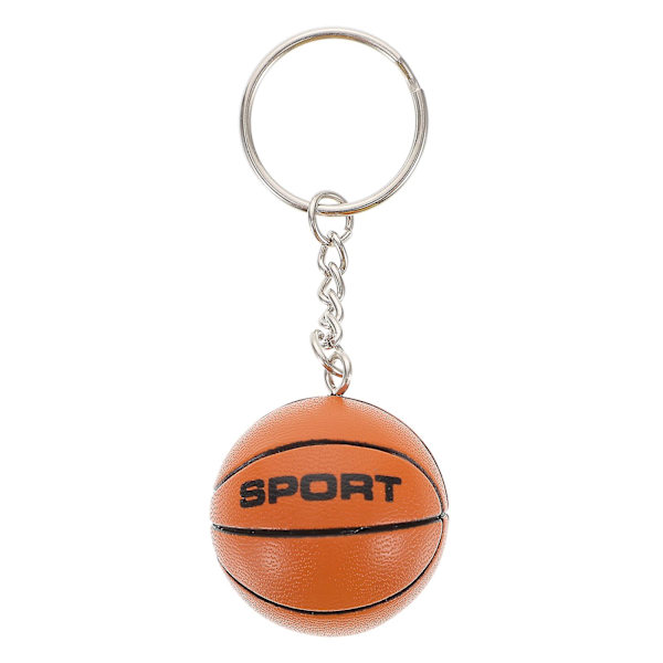 2 stk Basketball Nøglering Kreativ Nøgleringe Taske Hængende Ornament Ball Game Fan Souvenir (basketball, glat overflade)