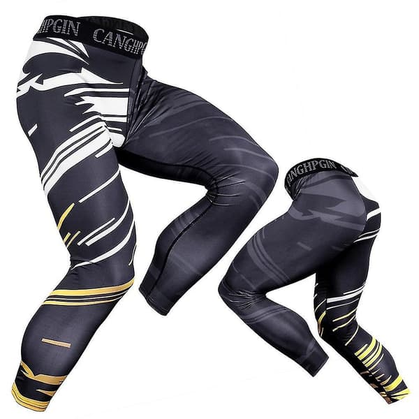 Herrtights Löpning Kompression Sportbyxor 1