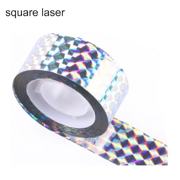Fugleskræmmebånd Bånd Laser Fuglekontrol Hold fugle væk fra havehuse, træer, svømmebassiner Width 4.8cm*Length 110m checkered