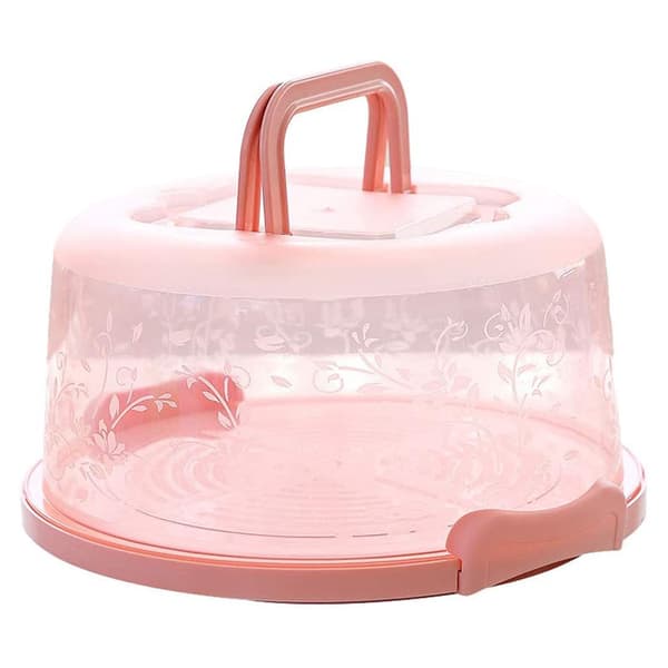 Bærbar Transparent Cupcake Transportboks med Håndtag