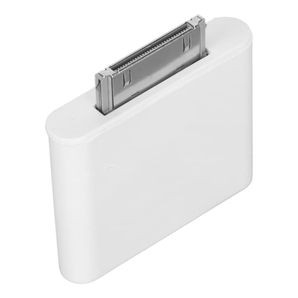 30-pin Bluetooth-adapter Plug and Play Trådløs Bluetooth-lyddongle-sender Hvid