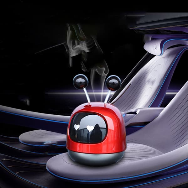 Robotstil Bil Luftventil Aroma Diffuser Solid Parfyme Ornament Langvarig Interiørtilbehør Rød