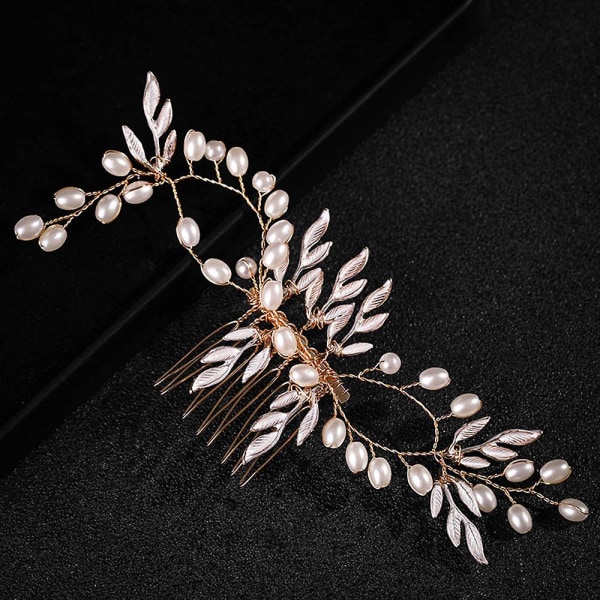 Pearl Hair Comb päähine Käsintehty verkko mesh päähineet Hiustarvikkeet