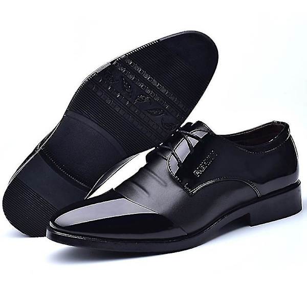 Mænd Bryllup Business Party Patent Formelle Smart Sko Black 47