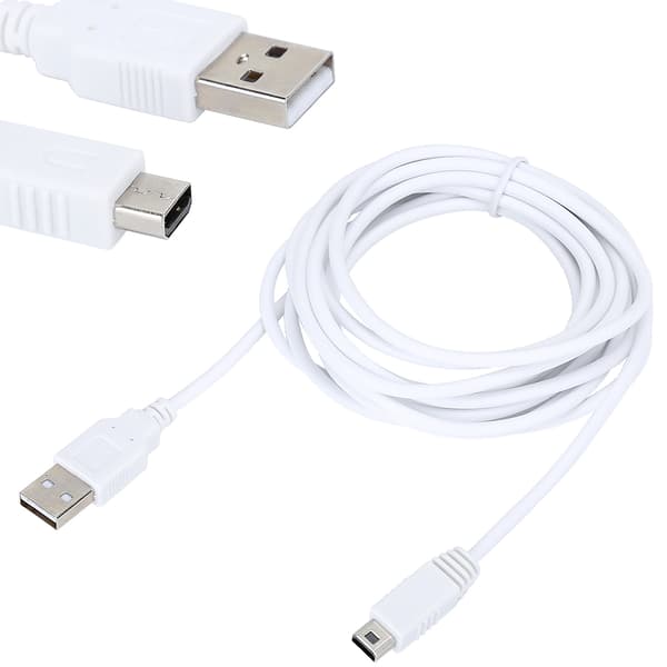 5 stk. 3M USB-ladekabel for Wii U-spillkonsoll Datasykroniseringstilbehør