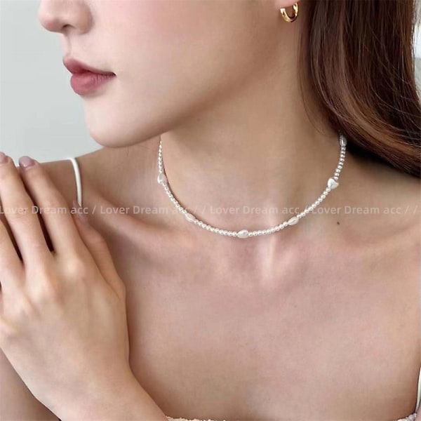 Halskjede Pearl Daily Outfit Motesmykker Ac1333