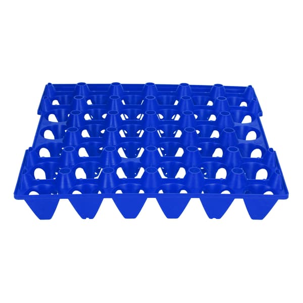 5 Eggbrett i plast, 30 cellers eggoppbevaringsboks, holder for transport, gårdshusmateriale, blå
