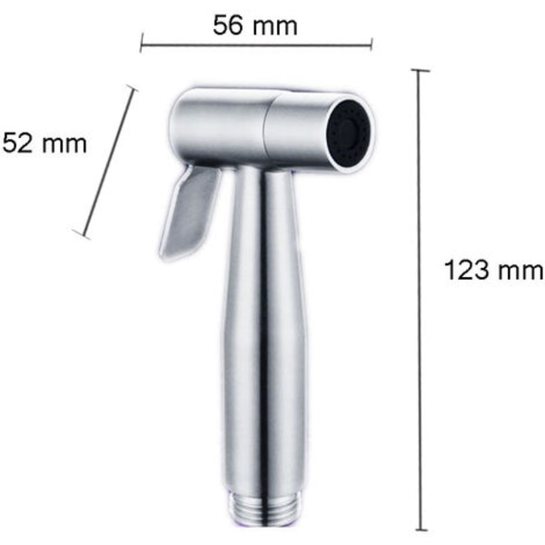 4 käsisumuttimen set , kädessä pidettävä bidee 2/3m 2m jatkoputkella