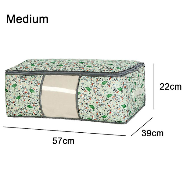 Quilt Organizer Bag Tøj Pakkepose Opbevaringspose M green