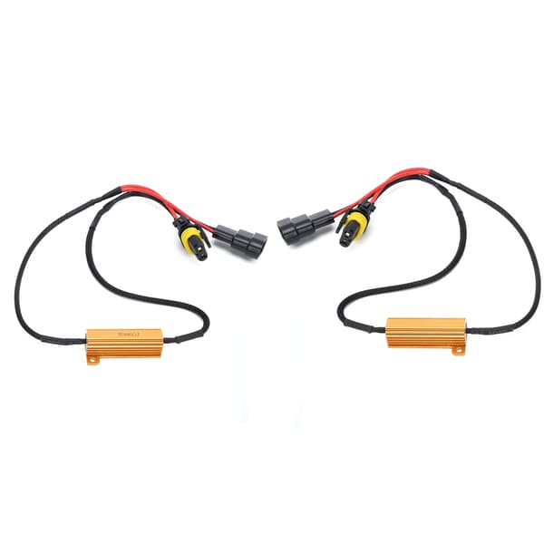 2 stk. 9005 LED Lastmotstand Dekoder 50W 6 Ohm for frontlykter Tåkelys Kjørelys