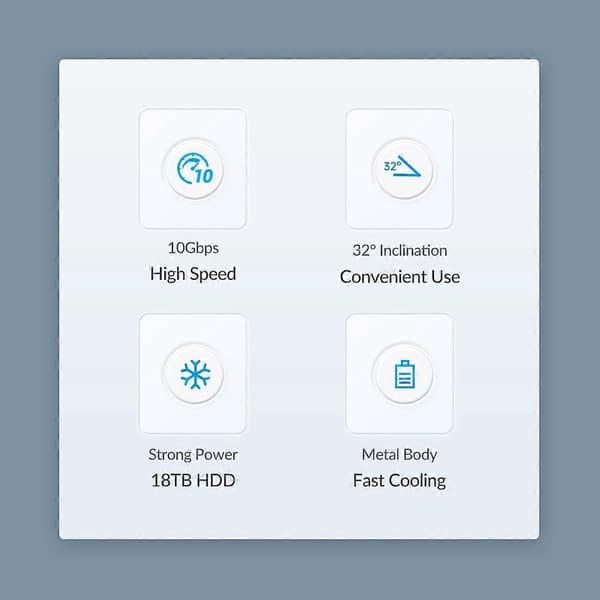 ORICO M3U7-G2 7-in-1 Type-C–USB 3.2 -telakointikeskitin Silver