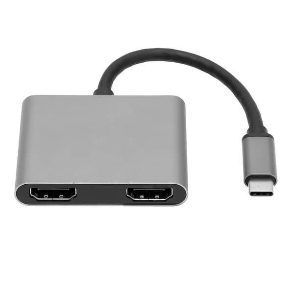 Type C til HDMI Hub 2 i 1 Dockingstation 4K Konverter Adapter
