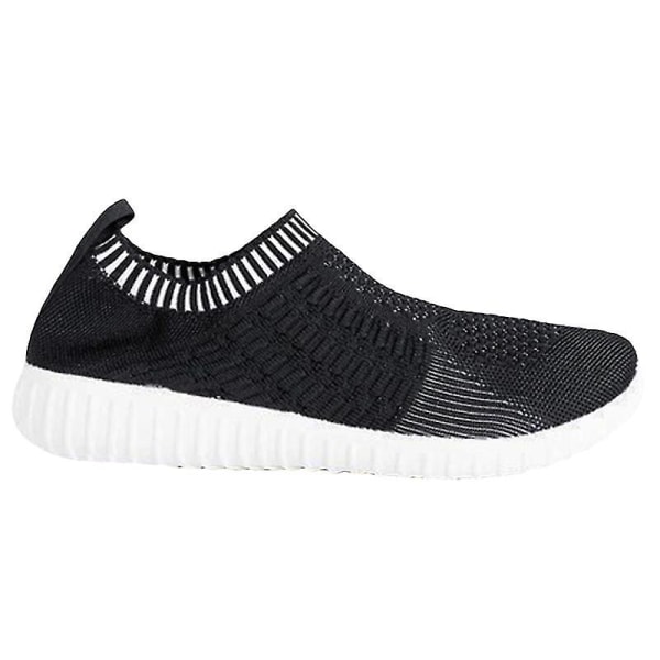 Sportssko for kvinner Slip On Casual Sokkesko Black 36