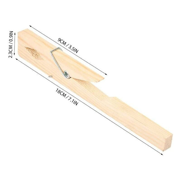 Trä provrörsklämma J6406 typ 18cm kemikaliehållare experimentell utrustning bambu glasrörsklämma