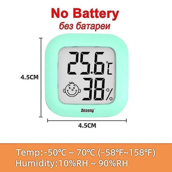 Mini LCD Digital inomhus Bekväm temperatursensor Fuktighetsmätare Termometer Hygrometer Mätare Instrument Kabel