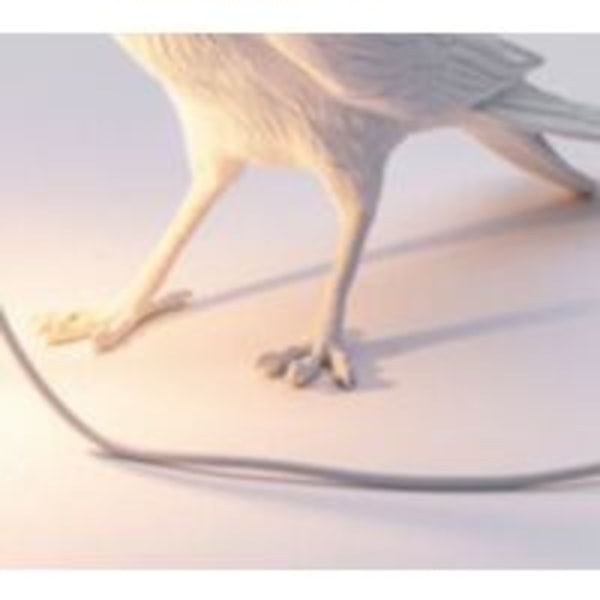 Sort-resin lucky bird krage væglampe bordlampe natlampe soveværelse sengebord stue væglampe ho