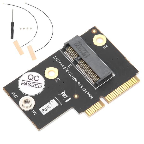 M2 NGFF Key E til Low Profile Mini PCIe Adapter Converter til Intel AX200 Lenovo Y510P Wifi