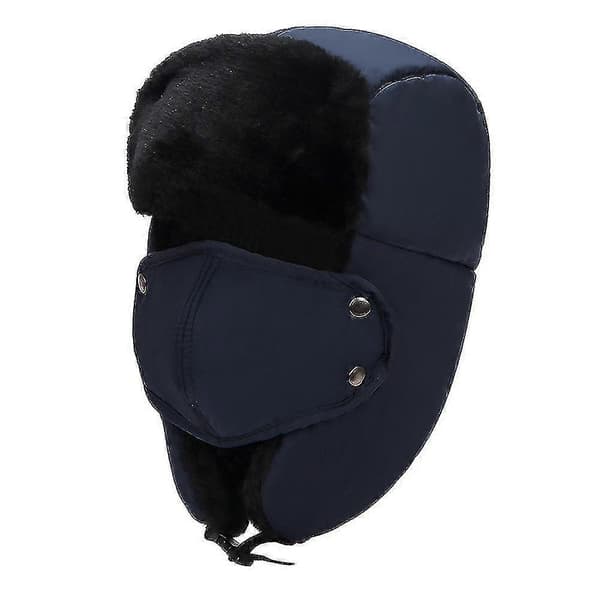 Neutral Shearling Fåreskind Læder Pilot Vinter Pelshue dark blue