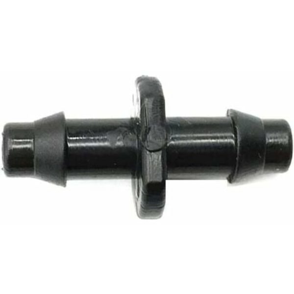 100 stk. 4/7 modhageforbindelser Vandingsfittingssæt Lige modhagerfittings til drypvandingsslangesystem (sort)
